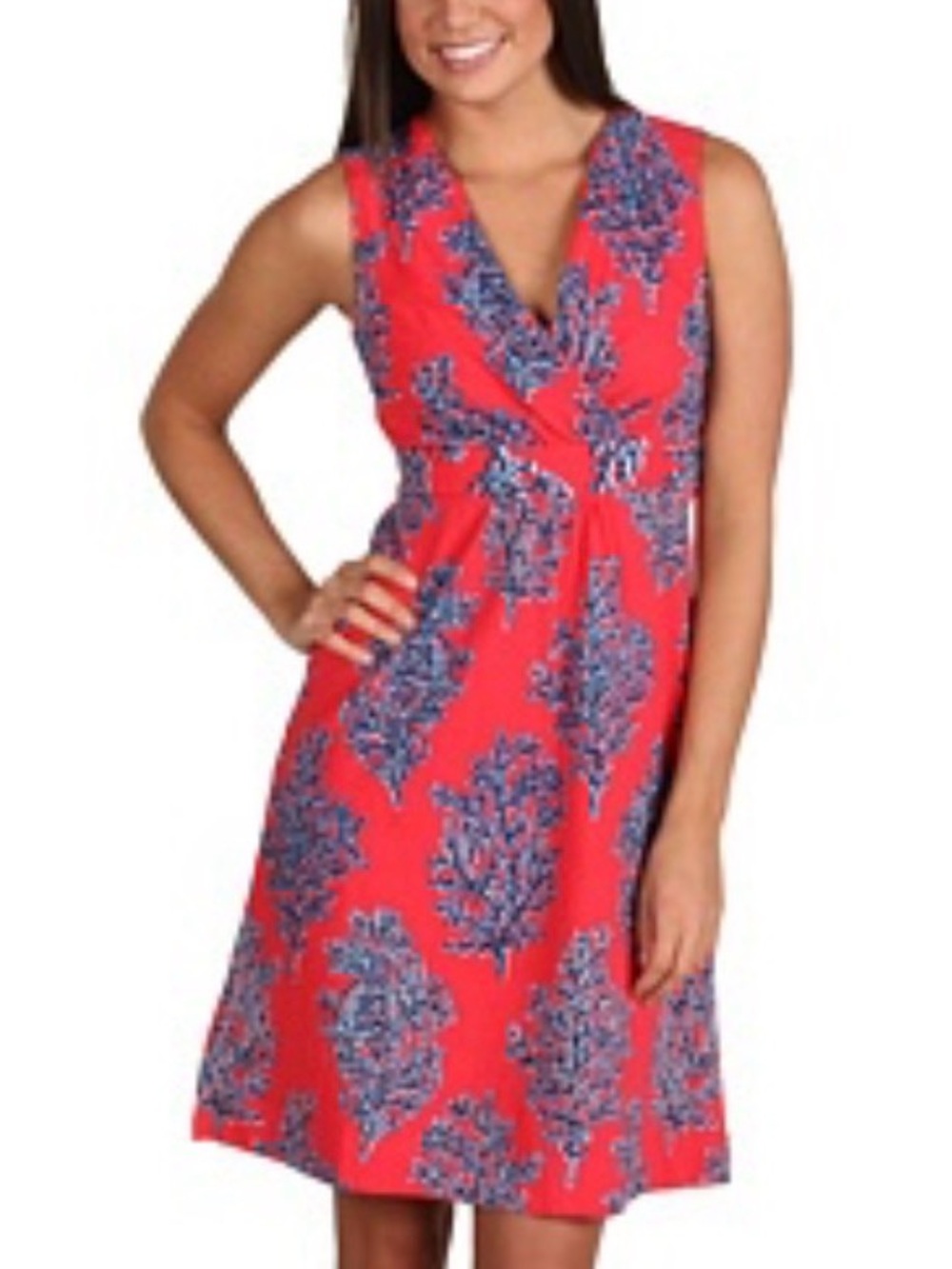 Lilly Pulitzer Jia Seahorse Coral Siesta Sleeveless Mini Dress Small S Cotton